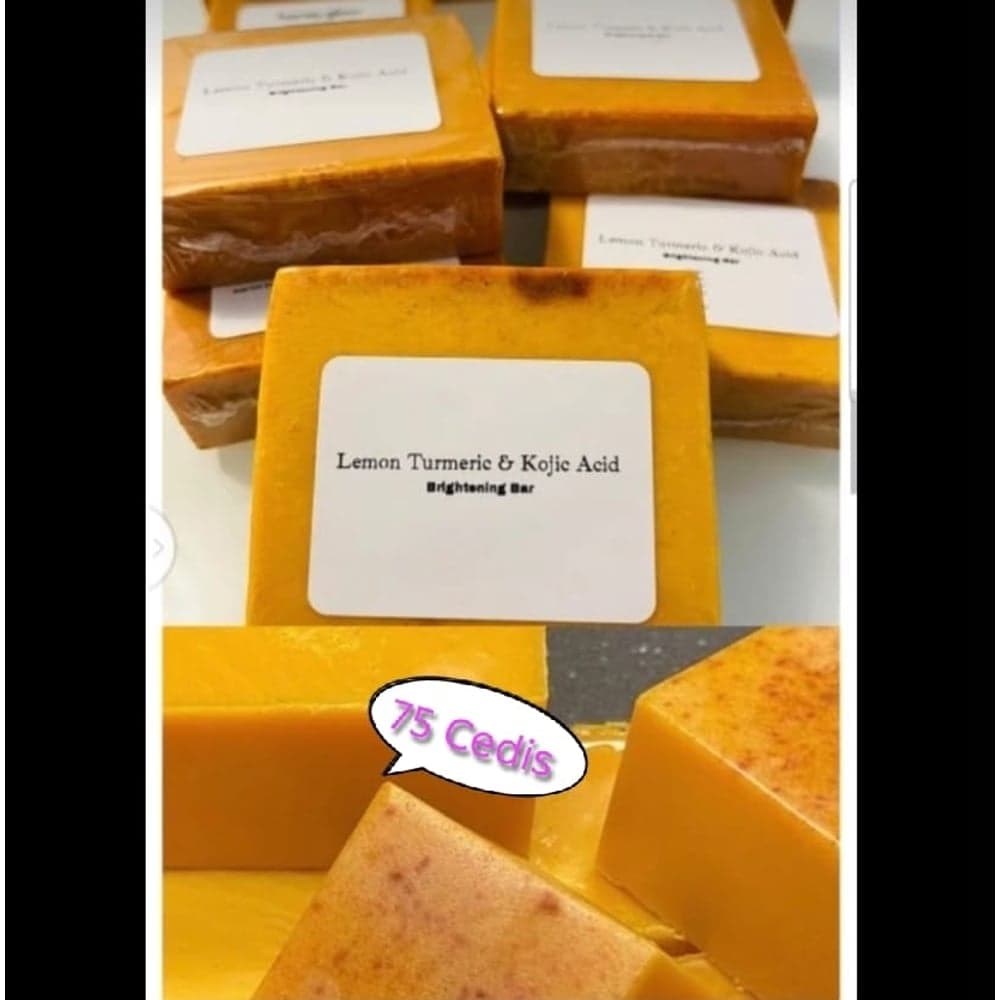 Lemon Turmeric & Kojic Acid Brightening Bar